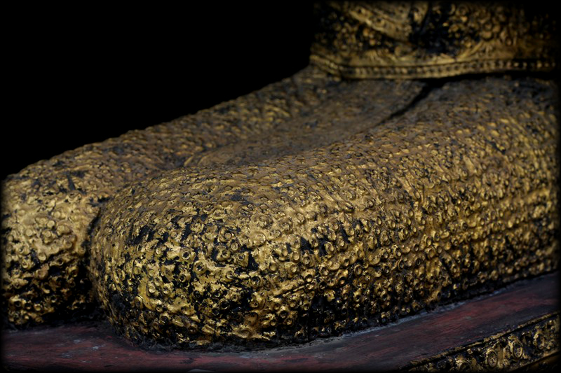 Pair Of 19C Bronze Thai Rattanakosin Buddhist Monks #HD397